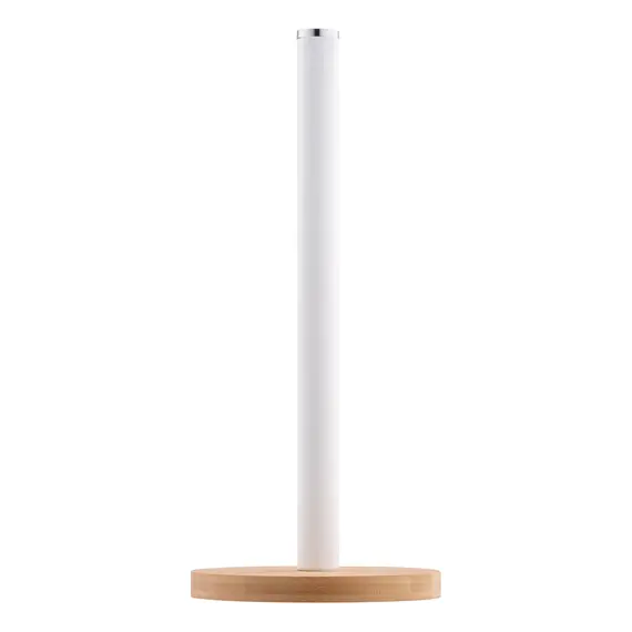 ხელსახოცის სადგამი Ardesto Paper Towel Holder Midori 15х34cm, metal, bamboo, white , 4 image - Primestore.ge