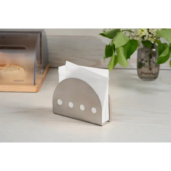 ხელსახოცის ჩასადები Ardesto Napkin holder Gemini 14х4х10cm, metal , 2 image - Primestore.ge