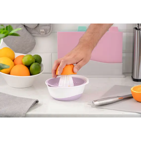 მექანიკური წვენსაწური Ardesto Citrus manual squeezer Fresh, 0.6l, plastic, lilac , 3 image - Primestore.ge