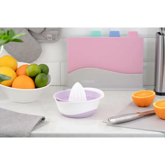 მექანიკური წვენსაწური Ardesto Citrus manual squeezer Fresh, 0.6l, plastic, lilac , 2 image - Primestore.ge