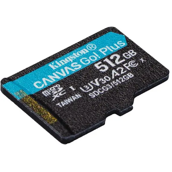 მეხსიერების ბარათი Kingston microSD 512GB C10 UHS-I U3 A2 R170/W90MB/s + SD , 2 image - Primestore.ge