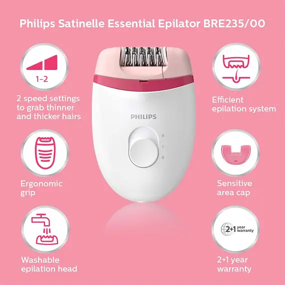 ეპილატორი PHILIPS BRE235/00 , 7 image - Primestore.ge