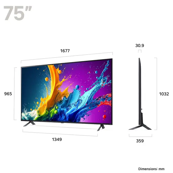ტელევიზორი LG 75QNED80T6A.AMCN (2024) , 2 image - Primestore.ge