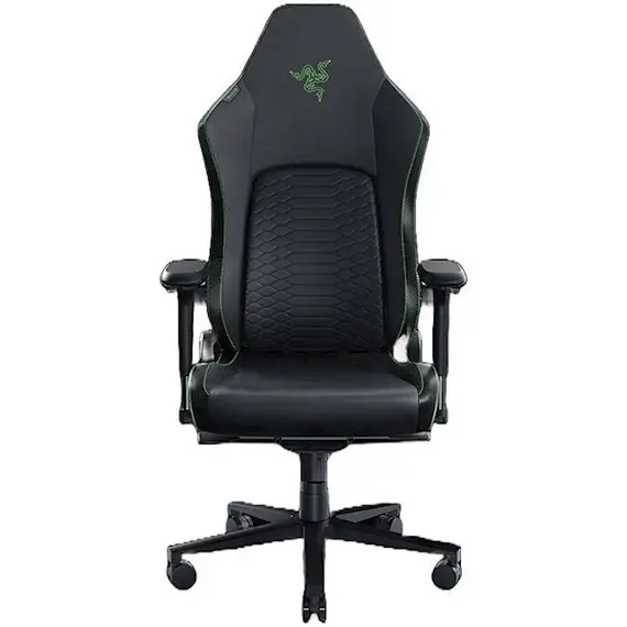სათამაშო სავარძელი Razer chair Iskur V2 EPU Leather, 4D-Armrests, black-green  - Primestore.ge