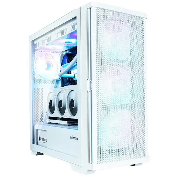ქეისი Zalman PC case Z10 Duo without PSU, 2xUSB3.0, 1xUSB Type-C, 3x140mm ARGB, 1x120mm ARGB, VGA 395mm, LCS ready, TG Side Panel, EATX, black , 2 image - Primestore.ge