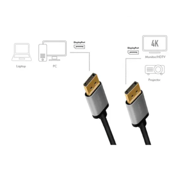 კაბელი Logilink CDA0103 4K/60Hz DisplayPort cable 5M , 2 image - Primestore.ge