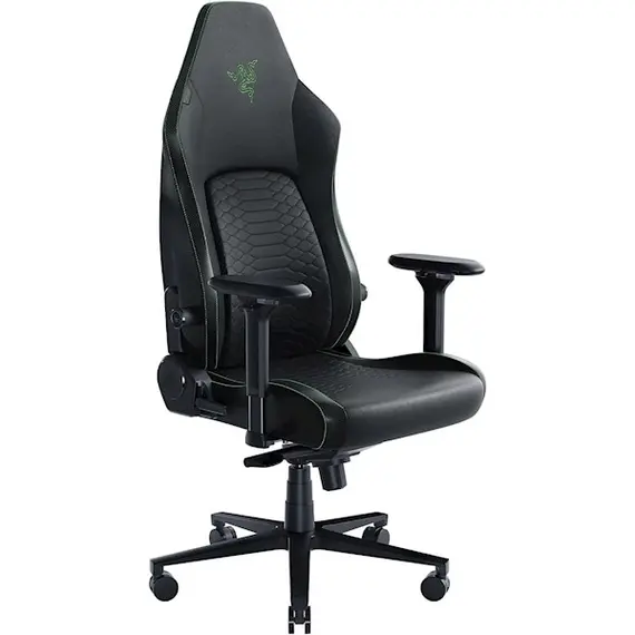 სათამაშო სავარძელი Razer chair Iskur V2 EPU Leather, 4D-Armrests, black-green , 2 image - Primestore.ge
