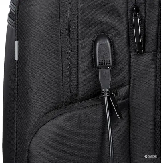 ნოუთბუქის ჩანთა 2E-BPN9004BK 16" Laptop Backpack Black + USB cable and Interface built in , 4 image - Primestore.ge
