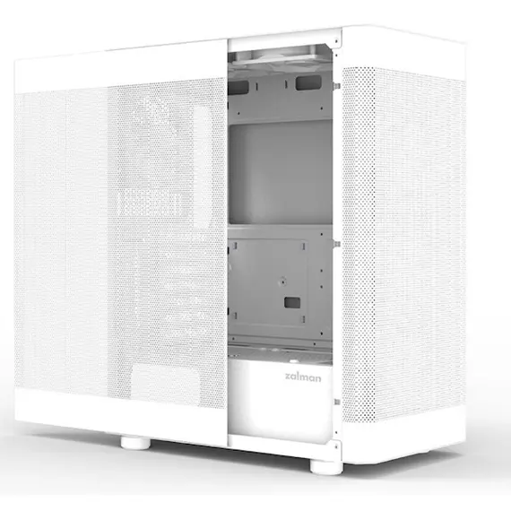 ქეისი Zalman PC case I4 without PSU, 2xUSB3.0, 1xUSB2.0, 6x120mm white LED, VGA 320mm, LCS ready, Mesh Side/Front Panel, ATX, white , 3 image - Primestore.ge