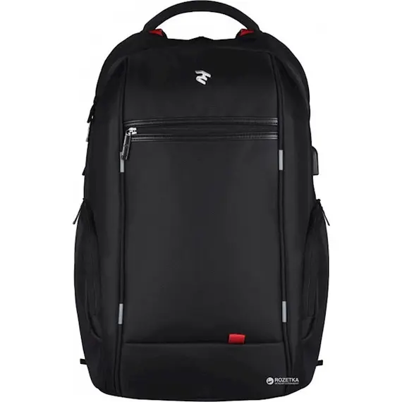 ნოუთბუქის ჩანთა 2E-BPN9004BK 16" Laptop Backpack Black + USB cable and Interface built in  - Primestore.ge