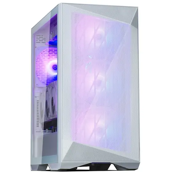 ქეისი Zalman PC case Z9 Iceberg MS without PSU, 2xUSB3.0, 2xUSB2.0, 1xUSB 3.1 Gen2 Type-C, 4x140mm ARGB, VGA 390mm, LCS ready, TG Side Panel, EATX, white , 4 image - Primestore.ge