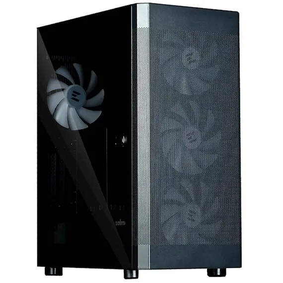 ქეისი Zalman PC case I4 TG without PSU, 2xUSB3.0, 1xUSB2.0, 4x140mm RGB, VGA 320mm, LCS ready, TG Side Panel, ATX, black , 5 image - Primestore.ge