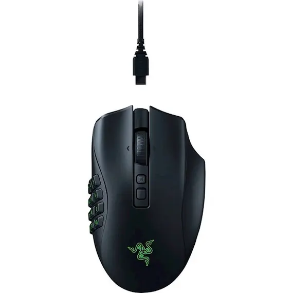 მაუსი Razer Mouse Naga V2 Pro, USB-A/WL/BT, black , 5 image - Primestore.ge
