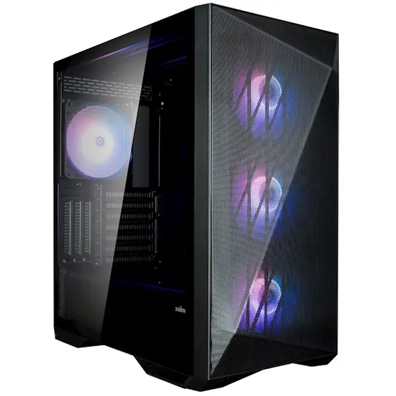 ქეისი Zalman PC case Z9 Iceberg MS without PSU, 2xUSB3.0, 2xUSB2.0, 1xUSB 3.1 Gen2 Type-C, 4x140mm ARGB, VGA 390mm, LCS ready, TG Side Panel, EATX, black - Primestore.ge