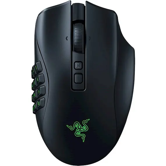მაუსი Razer Mouse Naga V2 Pro, USB-A/WL/BT, black  - Primestore.ge