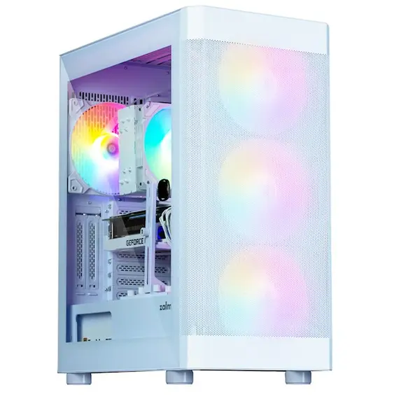 ქეისი Zalman PC case I4 TG without PSU, 2xUSB3.0, 1xUSB2.0, 4x140mm RGB, VGA 320mm, LCS ready, TG Side Panel, ATX, white  - Primestore.ge