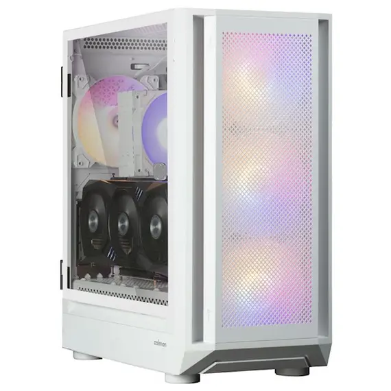 ქეისი Zalman PC case I6 without PSU, 1xUSB3.0, 1xUSB2.0, 1xUSB Type-C, 4x140mm RGB, VGA 355mm, LCS ready, TG Side Panel, ATX, white  - Primestore.ge