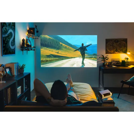 პროექტორი ViewSonic M10 1080p (1920x1080) 2200 Lumens 3000000:1 contrast Cinema SuperColor+ technology RGB Laser light source HDMI x1 USB-Cx1 harman/kardon 7W S , 7 image - Primestore.ge