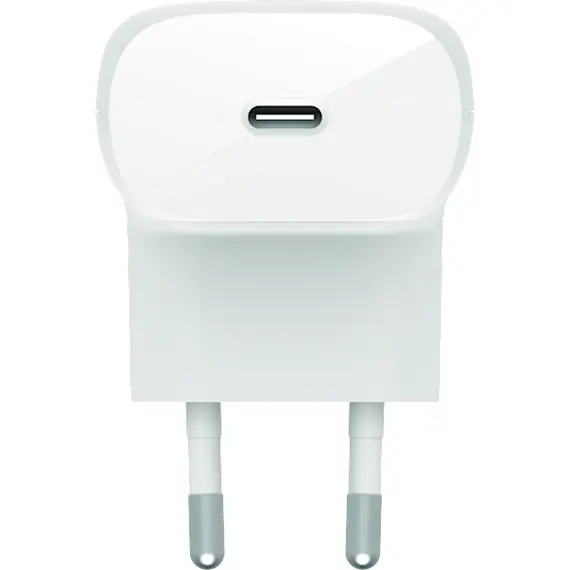 ადაპტერი და კაბელი Belkin Wall Charger 30W USB-C PD PPS, 1M PVC C-LTG, white , 3 image - Primestore.ge