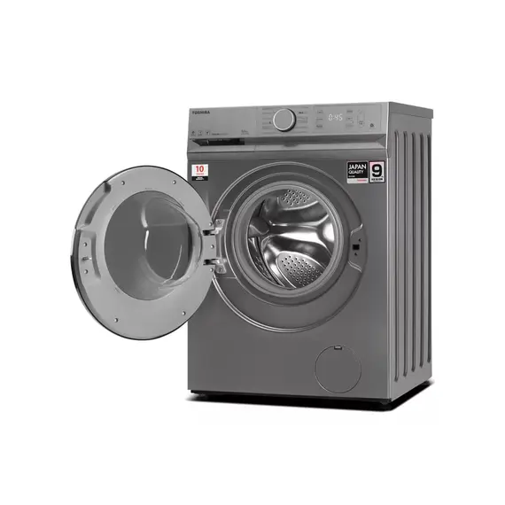 სარეცხი მანქანა TOSHIBA TW-BL100A4UZ(SS)- 9 KG, 1400 RPM, INVERTER, BIG Display, Silver , 3 image - Primestore.ge