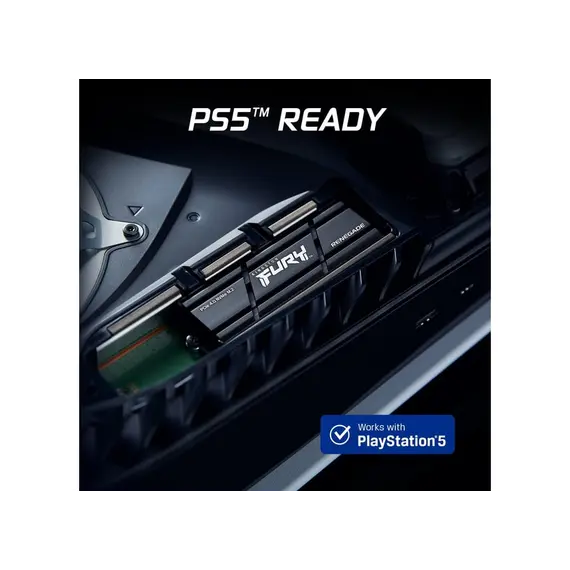 მყარი დისკი Kingston Fury Renegade 2TB PCIe Gen 4.0 NVMe M.2 Internal Gaming SSD with Heat Sink  SFYRDK/2000G , 3 image - Primestore.ge