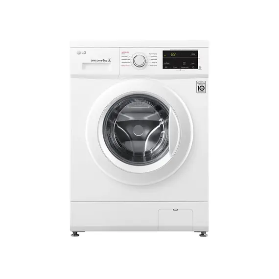 სარეცხი მანქანა LG F2J3NYL3W.ABWPMER - 6KG, 1200 RPM, 85X44X60,INVERTER, 6Motion,Steam,White  - Primestore.ge