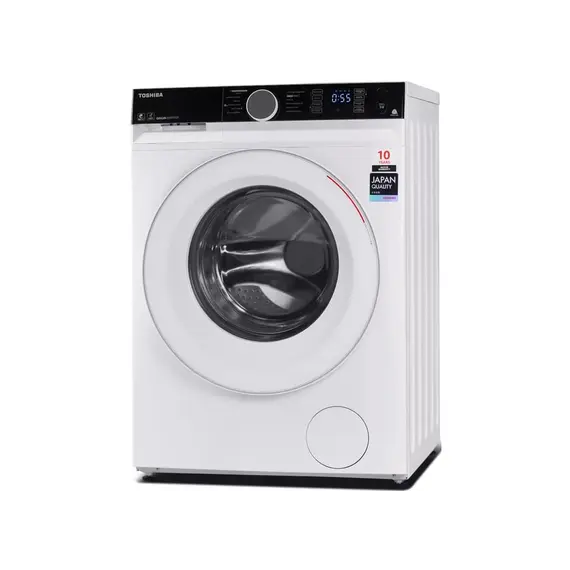 სარეცხი მანქანა TOSHIBA TW-BK90G4UZ(WK) -8 KG,1400 RPM, INVERTER,STEAM, BIG Display,White , 2 image - Primestore.ge