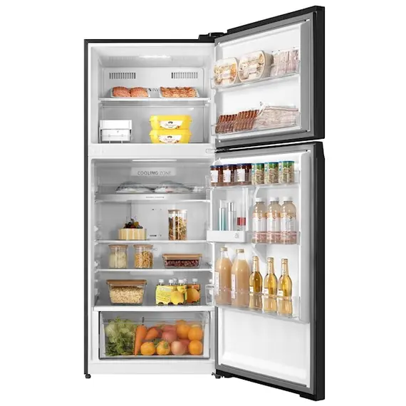 მაცივარი Toshiba GR-RT559WE-PMJ(37)-TOP Freezer, 172x70x68, 414 Litres,INVERTER,Satin Grey , 3 image - Primestore.ge