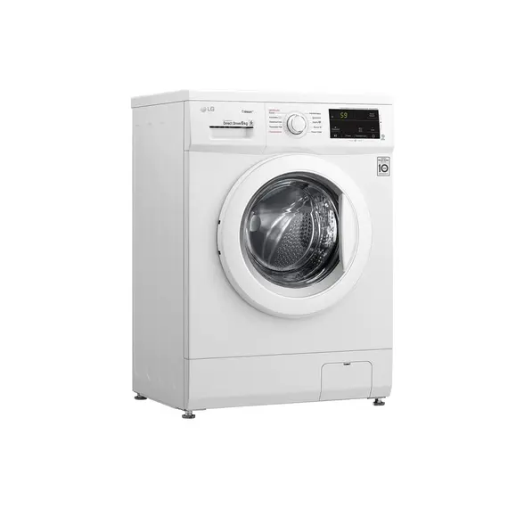 სარეცხი მანქანა LG F2J3NYL3W.ABWPMER - 6KG, 1200 RPM, 85X44X60,INVERTER, 6Motion,Steam,White , 3 image - Primestore.ge