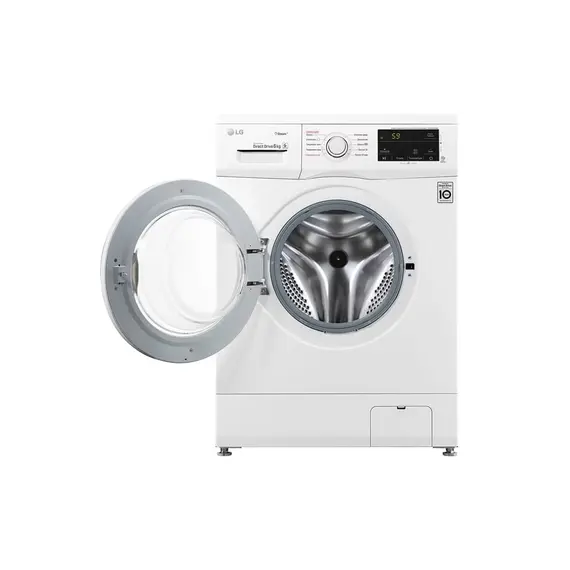 სარეცხი მანქანა LG F2J3NYL3W.ABWPMER - 6KG, 1200 RPM, 85X44X60,INVERTER, 6Motion,Steam,White , 2 image - Primestore.ge