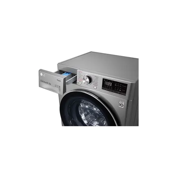 სარეცხი მანქანა LG F2V5GG2S.ASSPCOM- 8.5/5 KG, 1400 RPM, 85X47.5X60, INVERTER,EcoHybrid, ARTIFICIAL INT, Dark Silver , 6 image - Primestore.ge