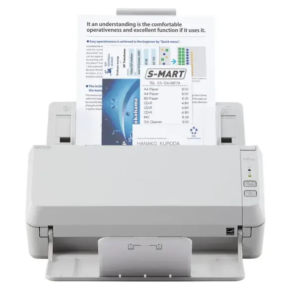 სკანერი Fujitsu Sheetfed Document Scanner SP-1125N /25 ppm/50 ipm/ 600 dpi / ADF 50 sheets/ USB 3.2 GB Ethernet RJ45 4000 Sheet/Day  - Primestore.ge