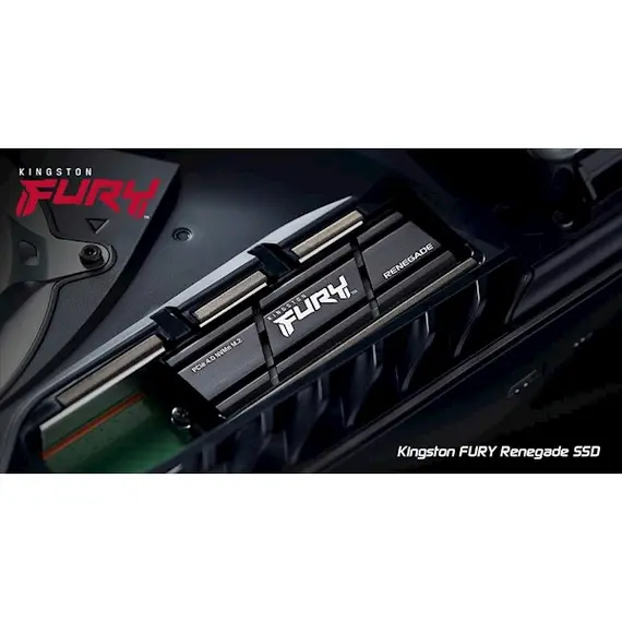 მყარი დისკი Kingston FURY Renegade 4TB PCIe Gen 4.0 NVMe M.2 Internal Gaming SSD with heatsink  SFYRDK/4000G , 4 image - Primestore.ge