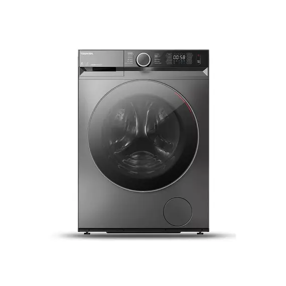 სარეცხი მანქანა TOSHIBA TW-BK100G4UZ(SK) WM/FL 9 KG 1400 RPM, 85x60x59, INVERTER, Grey  - Primestore.ge