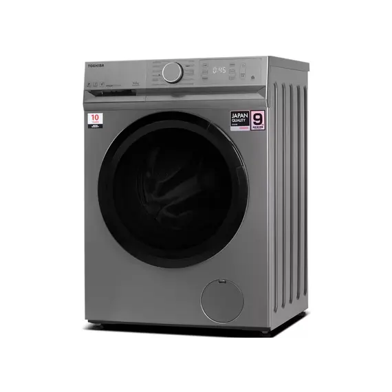 სარეცხი მანქანა TOSHIBA TW-BL100A4UZ(SS)- 9 KG, 1400 RPM, INVERTER, BIG Display, Silver , 2 image - Primestore.ge