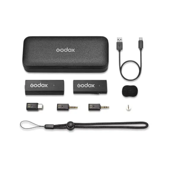 მიკროფონი Godox 2.4GHz Wireless Microphone System MoveLink Mini LT Kit 2 , 2 image - Primestore.ge