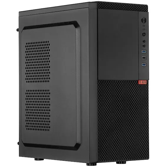 Case 2E 2E-E130 ALFA, Computer Case, MidT, ATX, Micro ATX, Mini ITX, 2xUSB 3.0, USB 2.0, Black