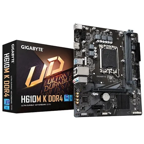 დედა დაფა Gigabyte H610M_K_DDR4, LGA 1700, DDR4, 64GB  - Primestore.ge