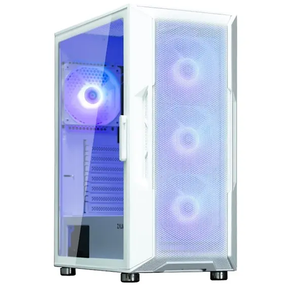 ქეისი Zalman I3NEOARGBWHITE, Computer Case, MidT, ATX, micro-ATX, mini-ATX, USB 2.0, USB 3.0x2, White  - Primestore.ge