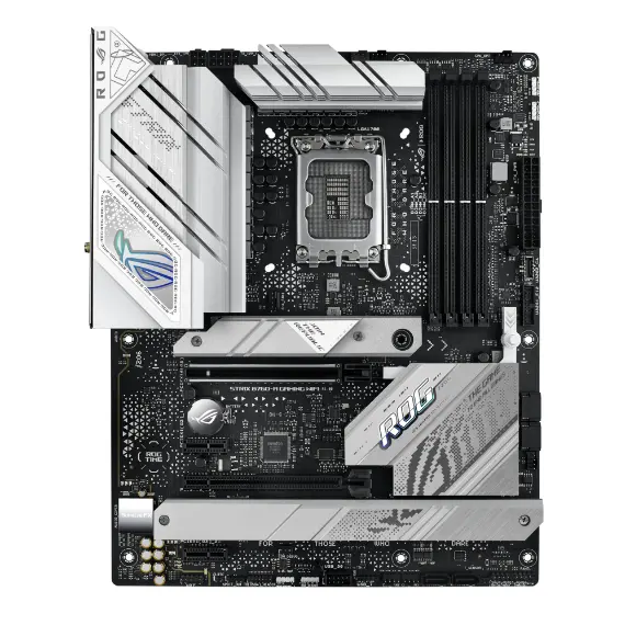 დედა დაფა ASUS Motherboard ROG STRIX B760-A GAMING WIFI s1700 B760 4xDDR5 M.2 HDMI DP Wi-Fi BT ATX white , 2 image - Primestore.ge