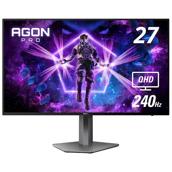 მონიტორი AOC AG276QZD AGON PRO, 27", Monitor, QHD, OLED, HDMI, DP, USB, Black  - Primestore.ge