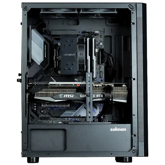 ქეისი Zalman I4BLACK, Computer Case, MidT, ATX, micro-ATX, mini-ATX, USB 2.0, USB 3.0x2, Black , 4 image - Primestore.ge