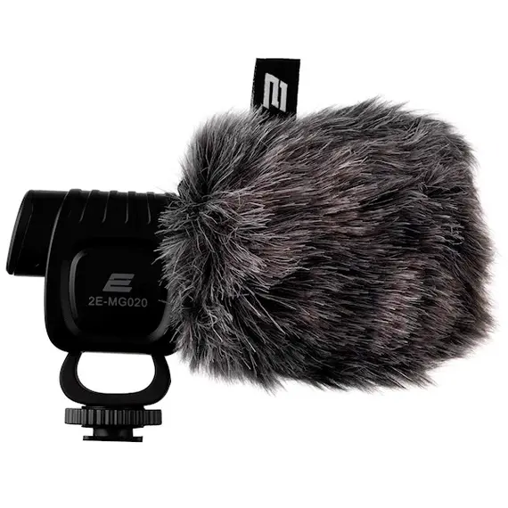 მიკროფონი 2E 2E-MG020 Shoutgun Pro, 3.5mm jack, Microphone, Black , 3 image - Primestore.ge