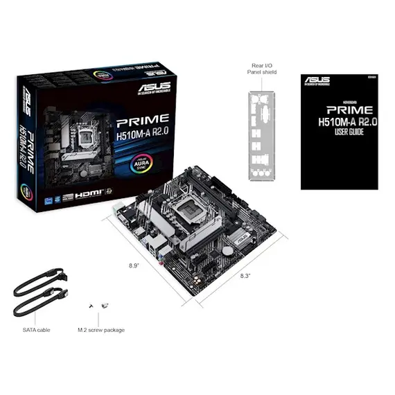 დედა დაფა Asus 90MB1FP0-M0EAY0 PRIME H510M-A R2.0, LGA 1700, DDR4, 64GB , 4 image - Primestore.ge