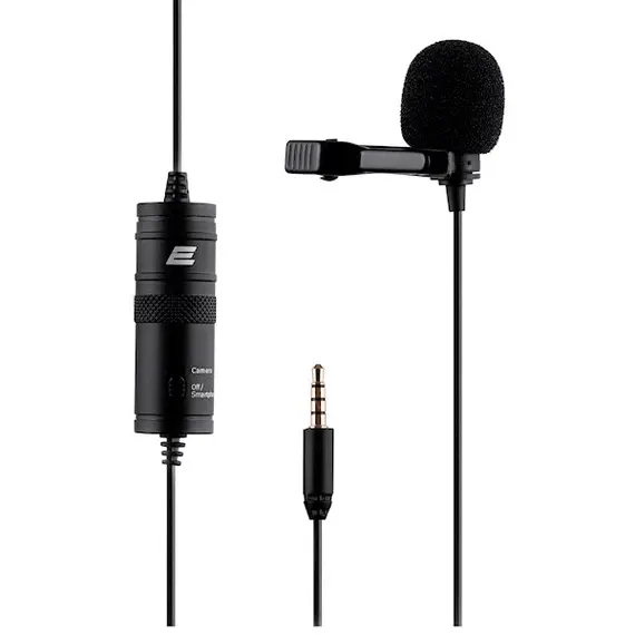 მიკროფონი 2E 2E-ML010, 3.5mm, Lavalier Microphone, Black - Primestore.ge