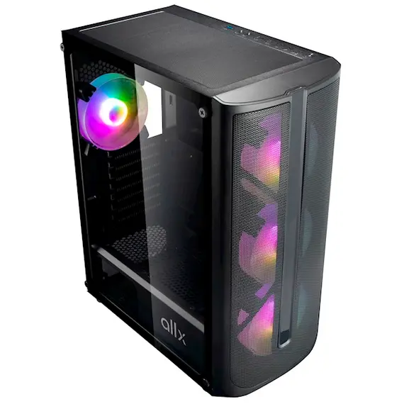 ქეისი ALLX AX-G2148, Computer Case, E-ATX, ATX, MATX, USB 3.0x1, USB 1.0x2, AUDIO, Black , 6 image - Primestore.ge