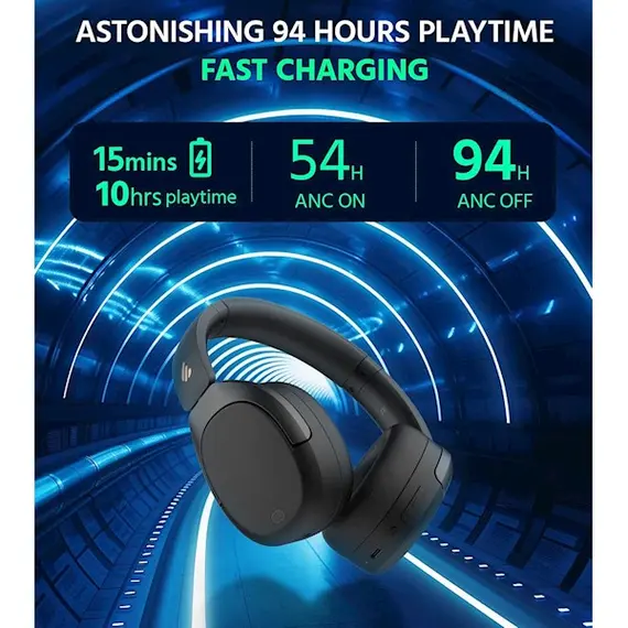 ყურსასმენი Edifier W830NB, Active Noise Cancelling Headphones, Wireless, Bluetooth, Black , 7 image - Primestore.ge