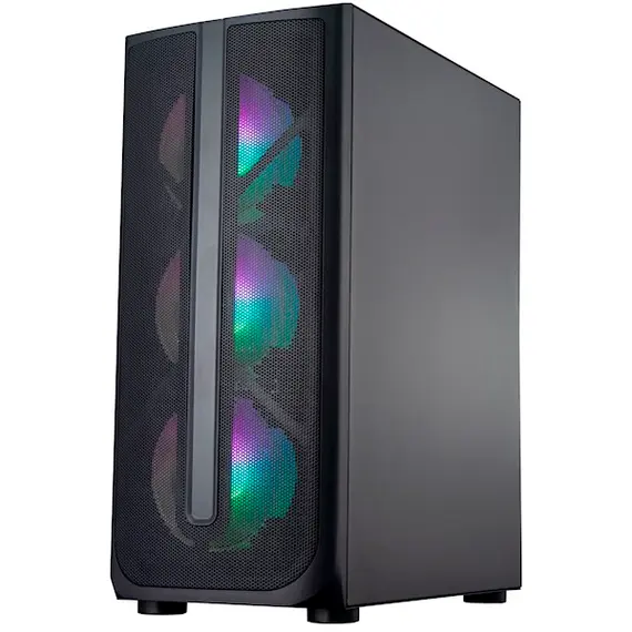 ქეისი ALLX AX-G2148, Computer Case, E-ATX, ATX, MATX, USB 3.0x1, USB 1.0x2, AUDIO, Black , 2 image - Primestore.ge