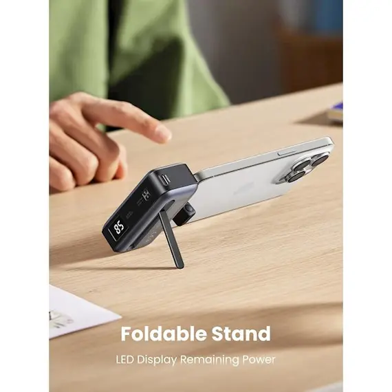 პორტატული დამტენი UGREEN PB503 (35338), 5000mAh, USB Type-C, Built-In USB-C Power Bank, Grey , 5 image - Primestore.ge