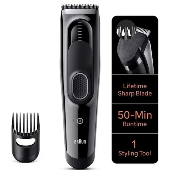 თმის საკრეჭი BRAUN HC5310 Blk , 2 image - Primestore.ge